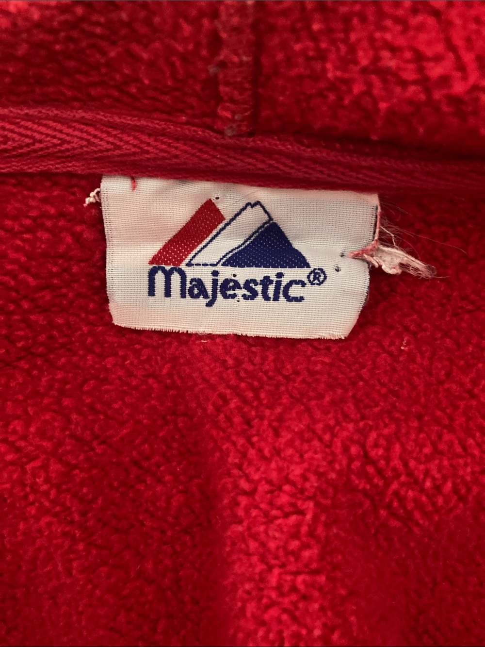 Majestic Georgia red hooded sweatshirt - Picture 3 of 8